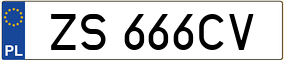 Truck License Plate